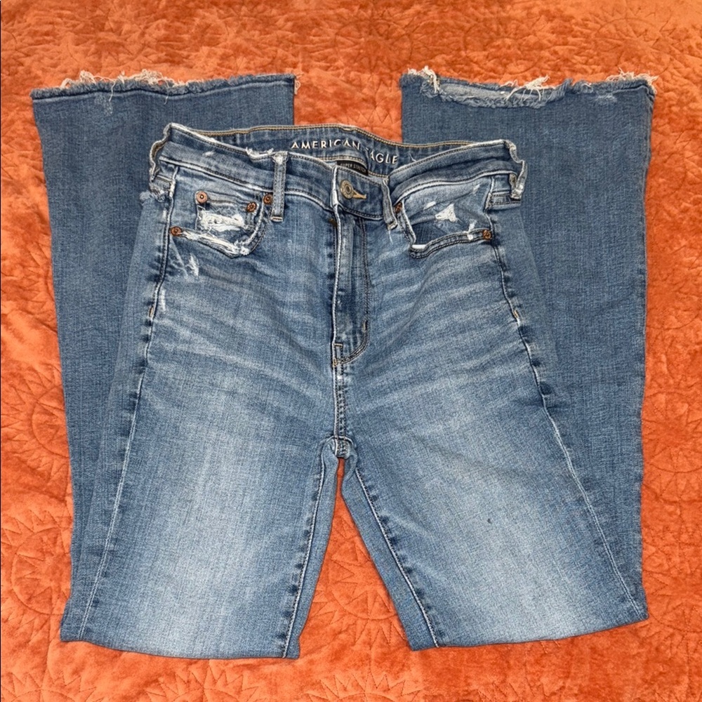 American Eagle Outfitters High Rise Blue Jeans